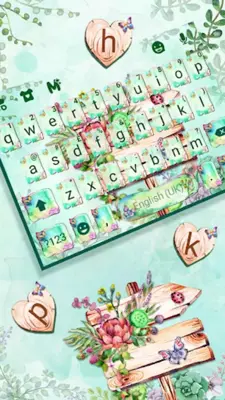 Green Floral Garden Keyboard T android App screenshot 2